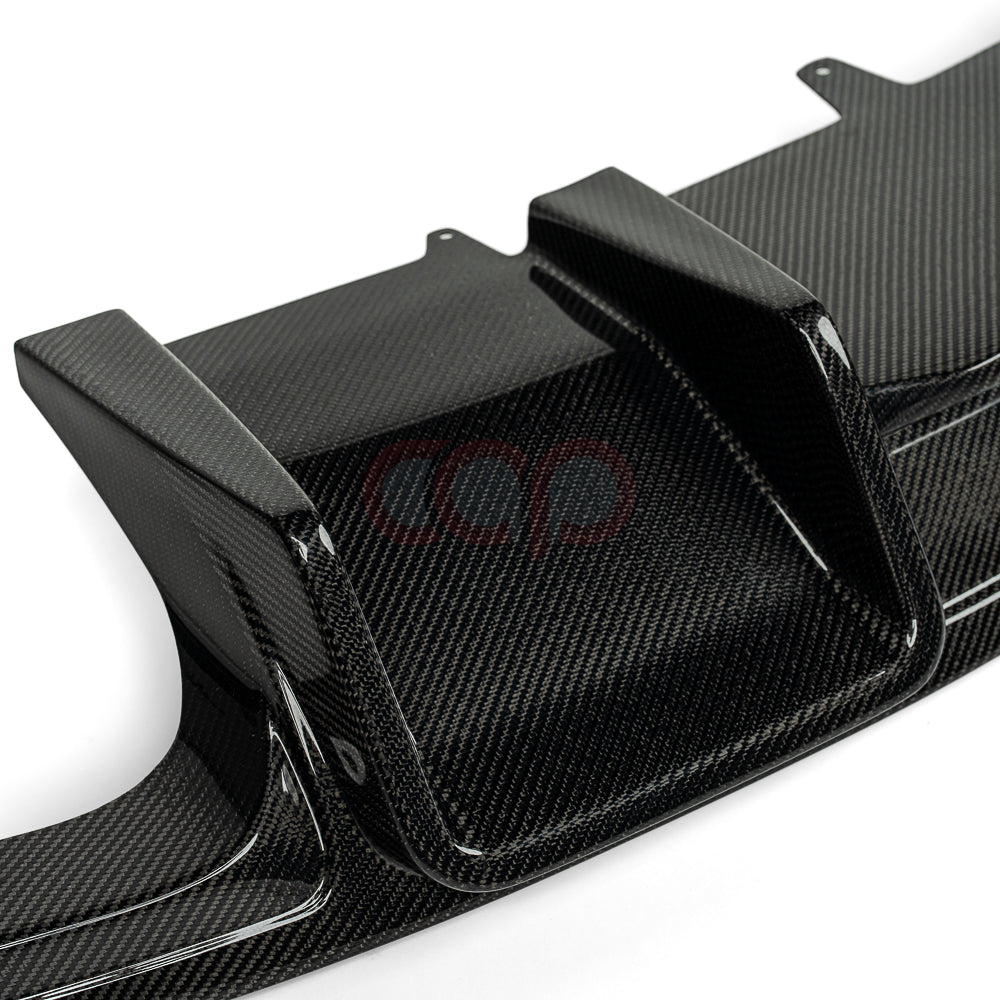 2013-2016 B8.5 Audi A4/S4 - CAP Carbon Fiber Rear Diffuser With LED Brake Light - V1