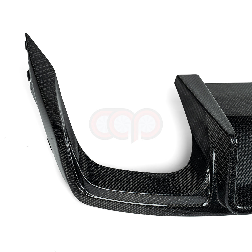 2013-2016 B8.5 Audi A4/S4 - CAP Carbon Fiber Rear Diffuser With LED Brake Light - V1