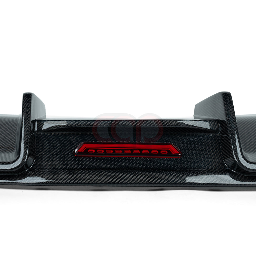 2013-2016 B8.5 Audi A4/S4 - CAP Carbon Fiber Rear Diffuser With LED Brake Light - V1