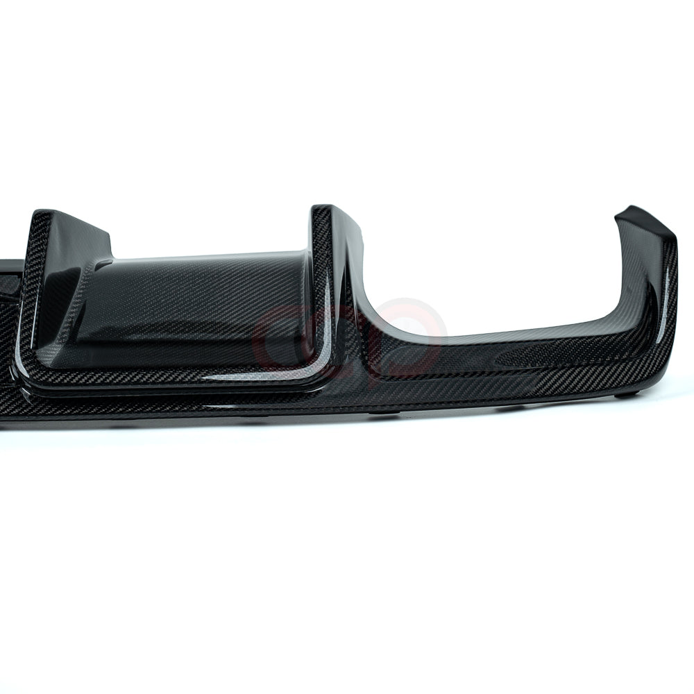 2013-2016 B8.5 Audi A4/S4 - CAP Carbon Fiber Rear Diffuser With LED Brake Light - V1