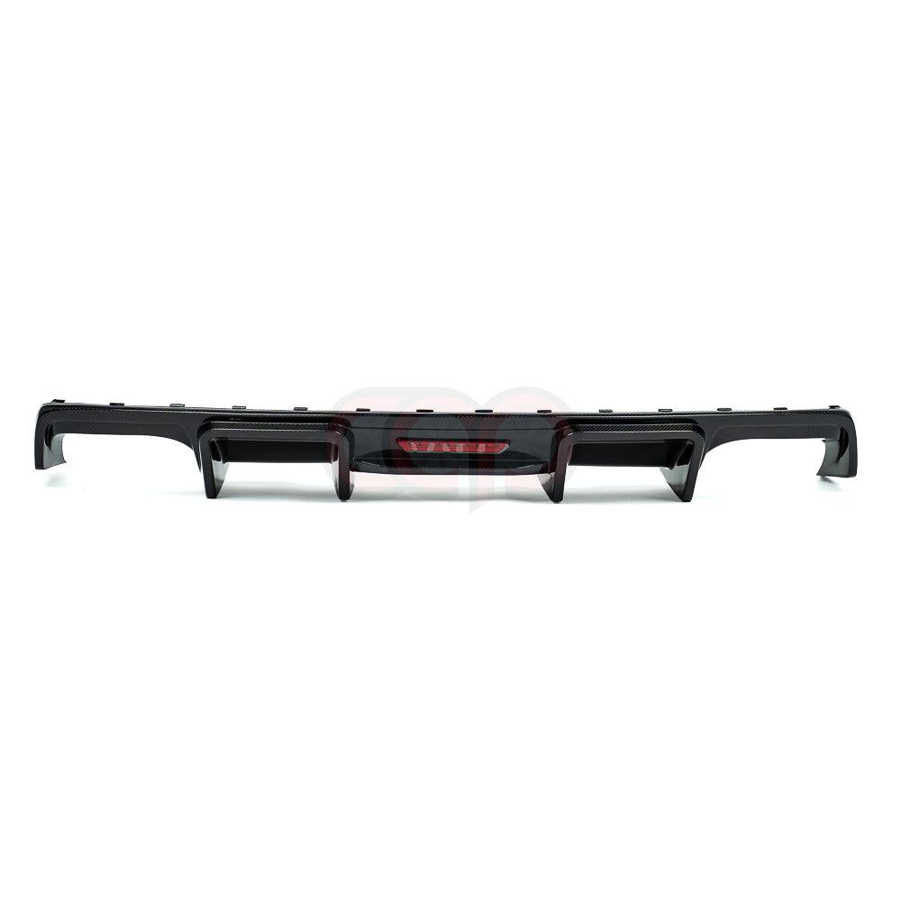2013-2016 B8.5 Audi A4/S4 - CAP Carbon Fiber Rear Diffuser With LED Brake Light - V1