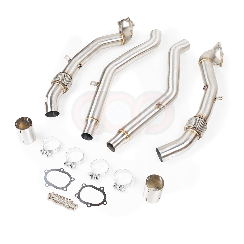 2013-2018 CAP Audi C7/C7.5 S6/RS6/S7/RS7/A8/S8 4.0T Cast Downpipes & Midpipes Exhaust Combo - V2