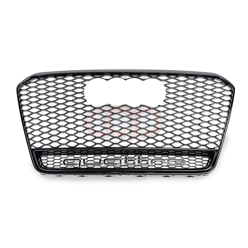2013-2017 Audi RS5 Honeycomb Grille Quattro | B8.5 Audi A5/S5/RS5 Black Frame Black Mesh Black Lower Frame