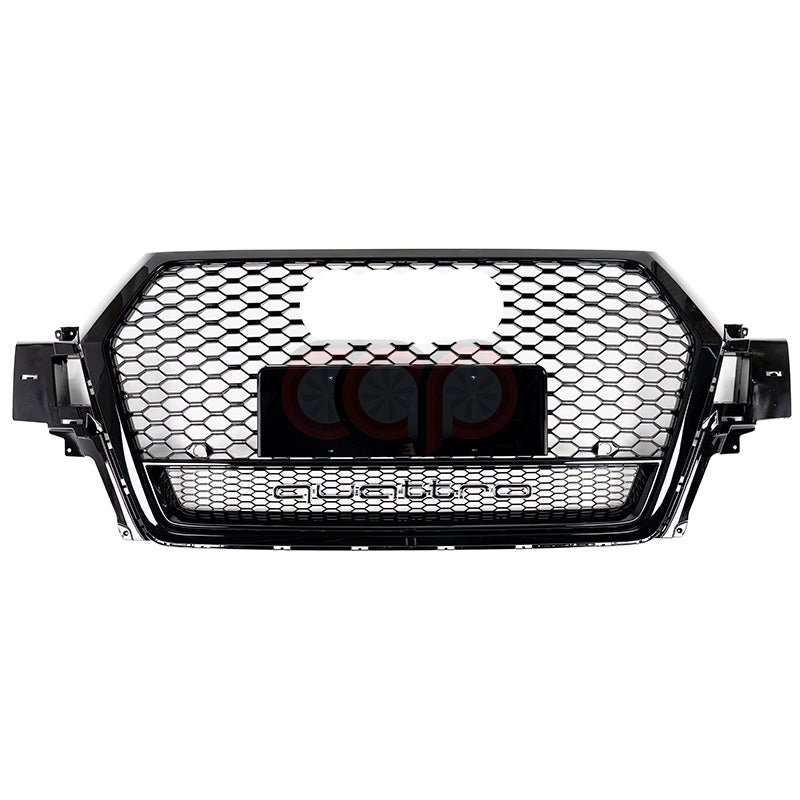 2016-2019 Audi RSQ7 Honeycomb Grille Quattro | 4M B9 Audi Q7 Black Frame Black Mesh Black Lower Frame