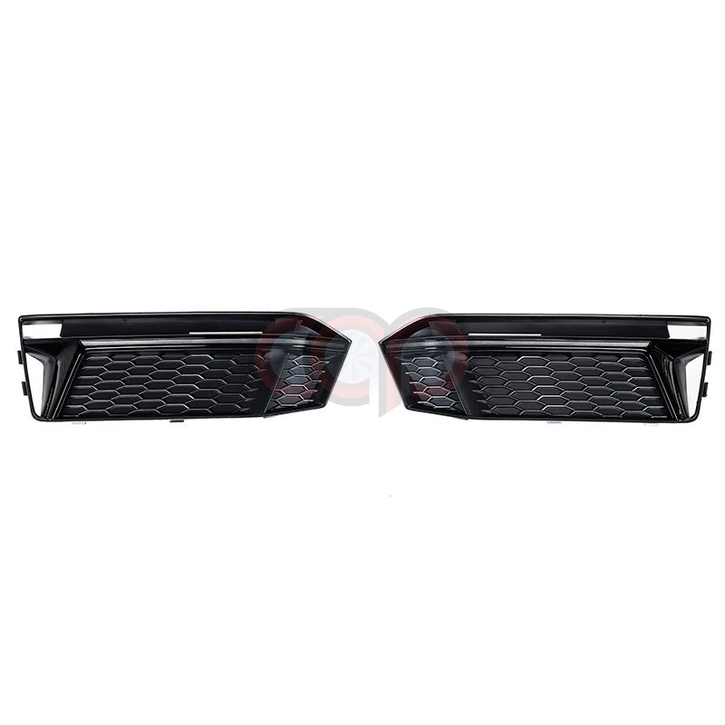 2017-2018 Audi RS4 RS Fog Grilles | 2017-2018 B9 Audi A4 S-Line/S4 - V1 2017-2018 B9 Audi A4 S-Line S4 Non ACC Black with Black Trim