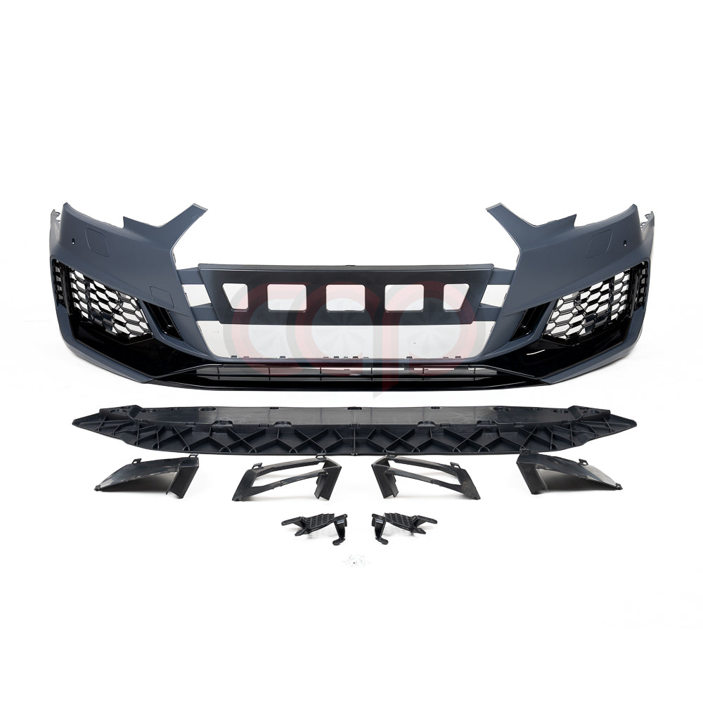 2017-2019 B9 Audi A4/S4 CAP Front Bumper | B9 RS4 Bumper - V1 Non ACC (Adaptive Cruise Control)