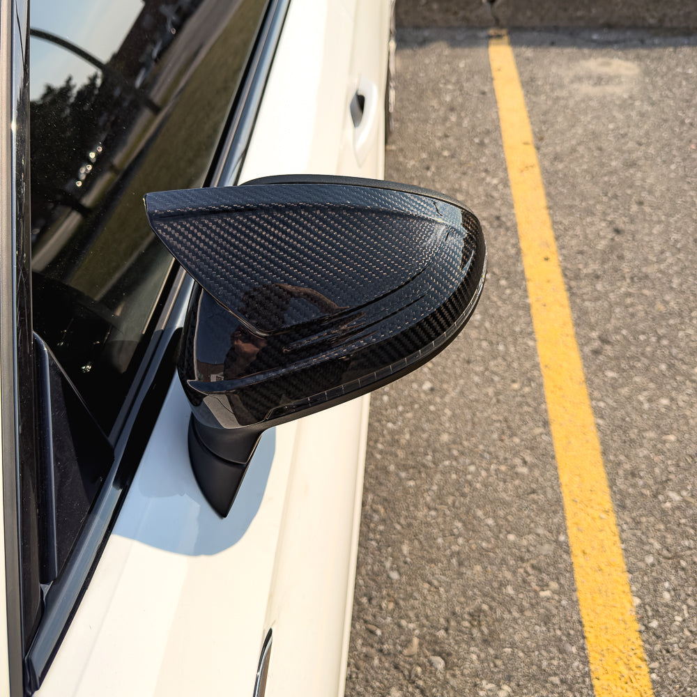 2017-2025 B9/B9.5 Audi A4, S4, A5, S5, RS5 - CAP Dry Carbon Fiber Mirror Covers (Pair) - V3