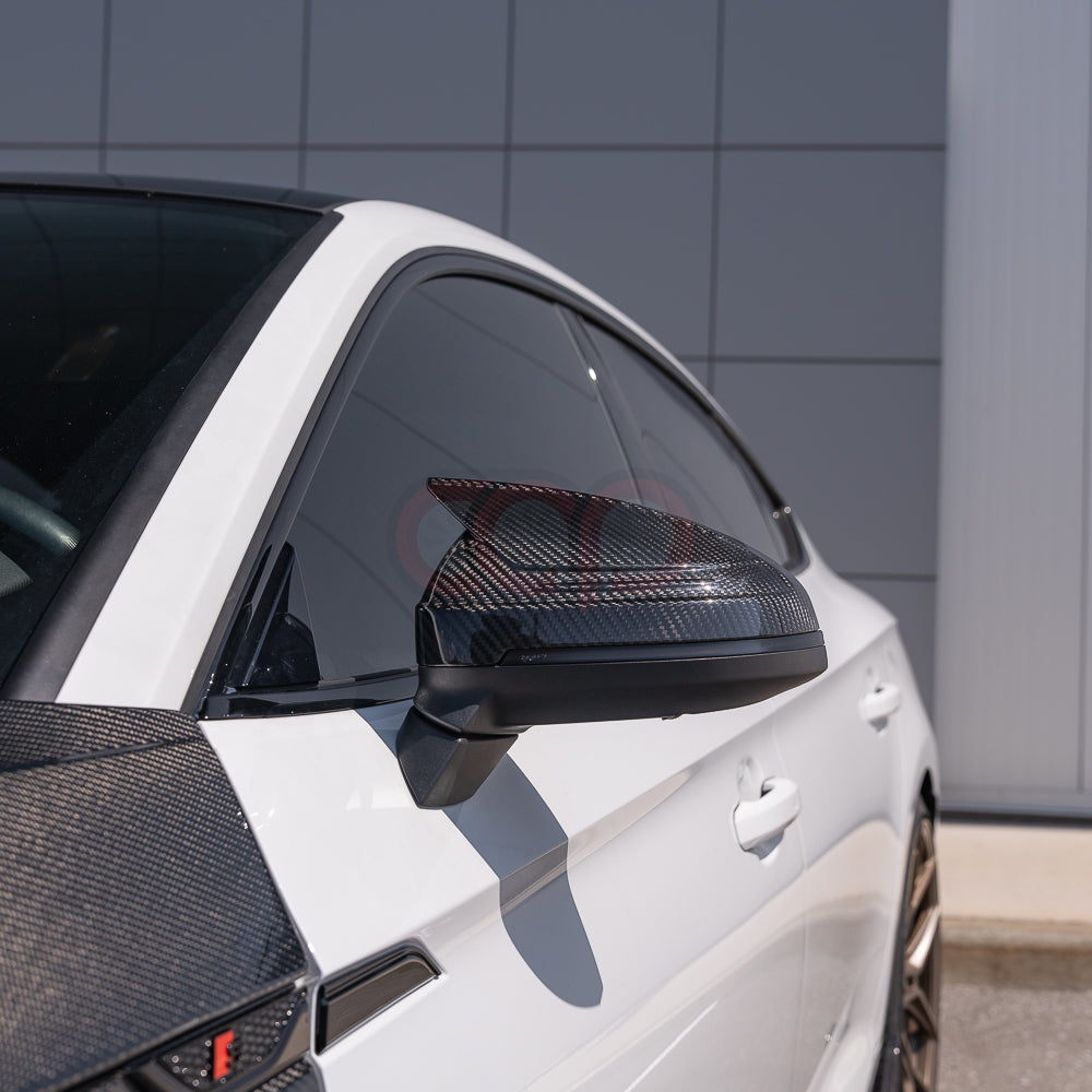 2017-2025 B9/B9.5 Audi A4, S4, A5, S5, RS5 - CAP Dry Carbon Fiber Mirror Covers (Pair) - V3