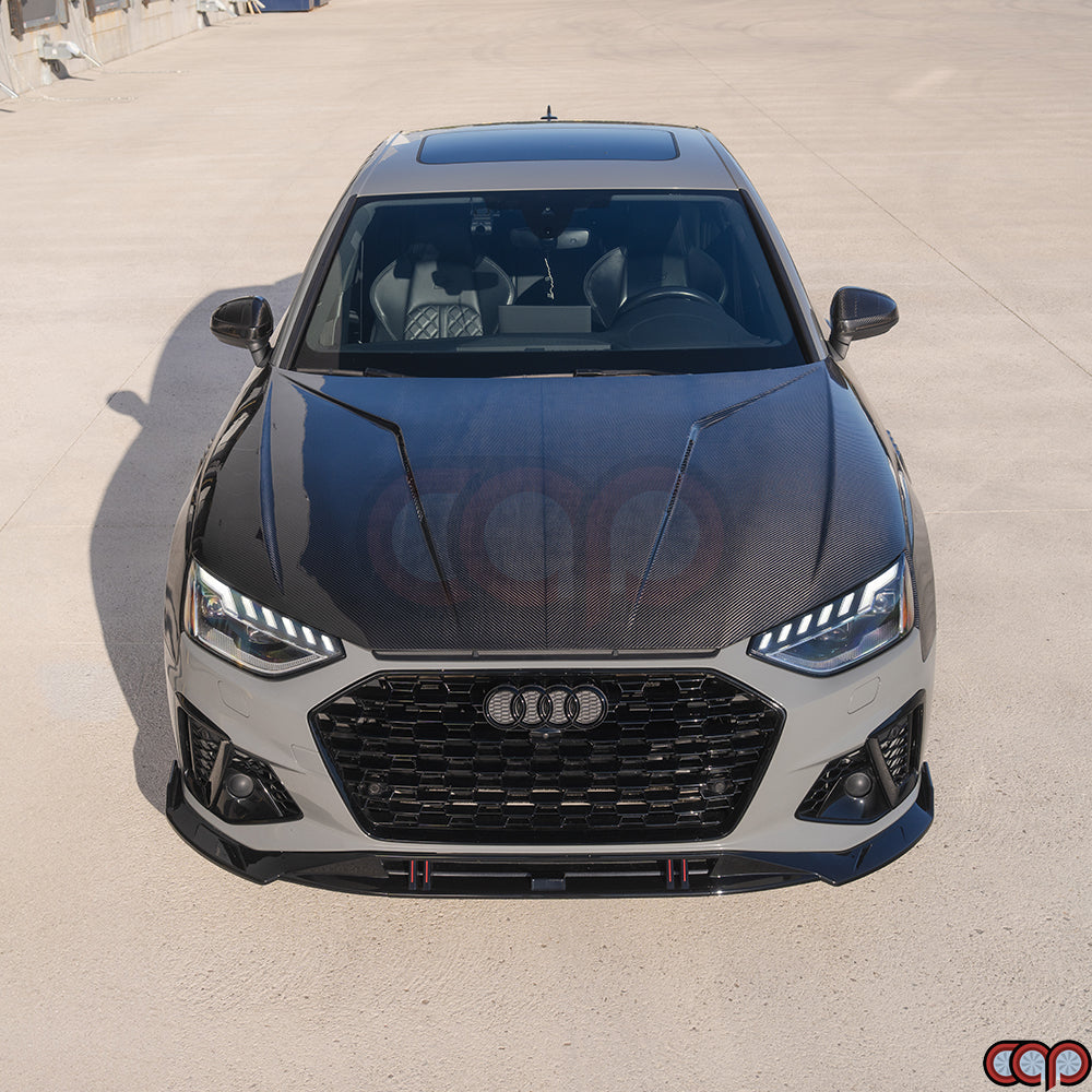 2017-2025 B9/B9.5 Audi A4/S4 CAP Dry Carbon Fiber Vented Hood