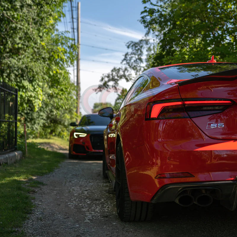 2018-2019 B9 Audi A5/S5 - CAP Carbon Fiber Diffuser with LED - V1