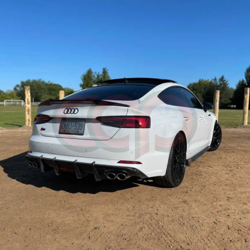 2018-2019 B9 Audi A5/S5 - CAP Carbon Fiber Diffuser with LED - V1