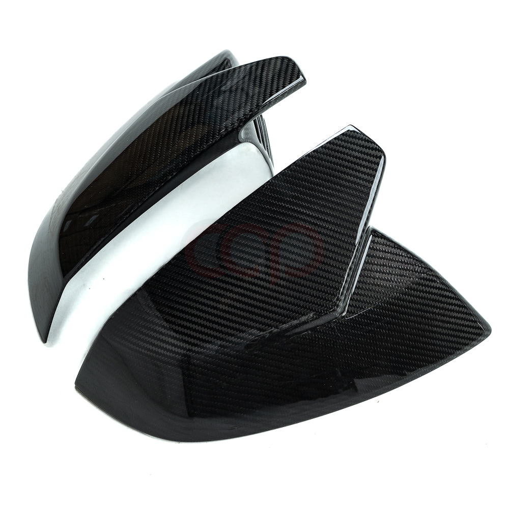 2018-2025 B9 & B9.5 AUDI Q5/SQ5/Q7/SQ7 | CAP Dry Carbon Fiber Stick On Mirror Covers (Pair) - V2