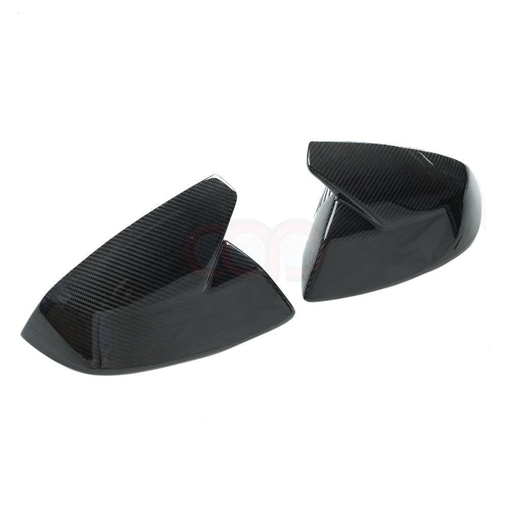 2018-2025 B9 & B9.5 AUDI Q5/SQ5/Q7/SQ7 | CAP Dry Carbon Fiber Stick On Mirror Covers (Pair) - V2