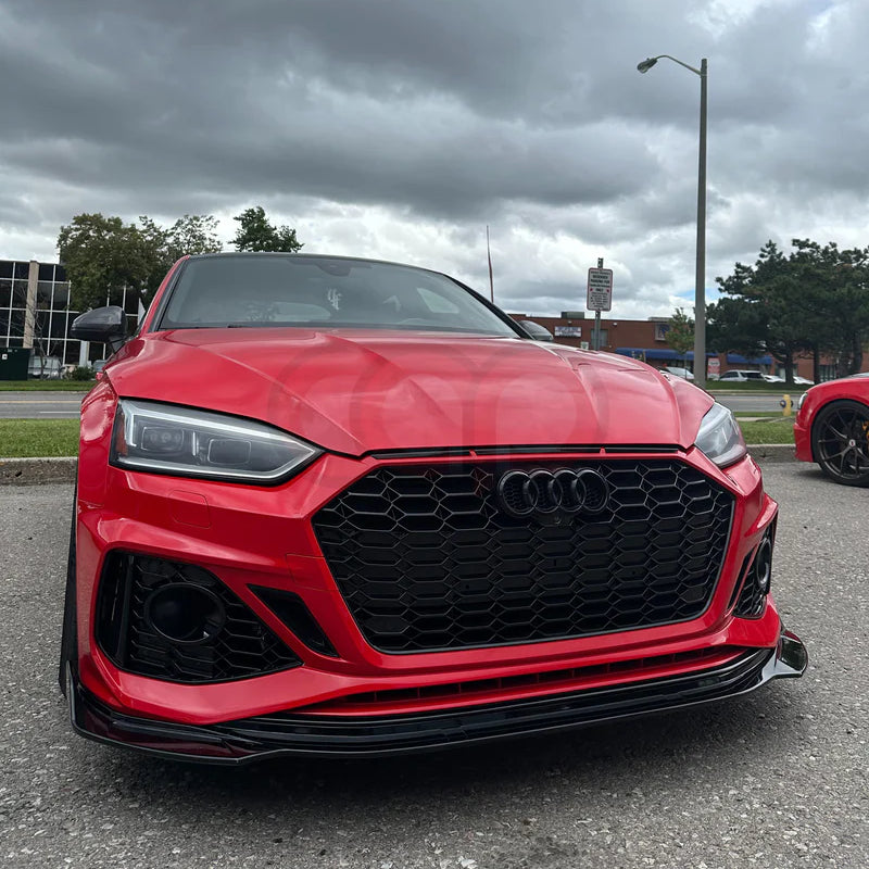 2018-2019 B9 Audi A5/S5 CAP B9.5 Style RS5 Front Bumper V3 | Gloss Black Front Lip
