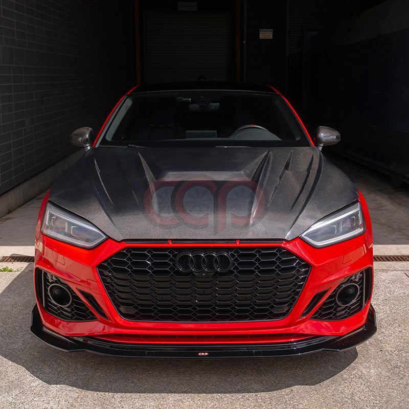 アウディ A5 S5 RS5 2017-2020 ボンネット フロントエンジンフード リアルカーボン TFSFCXDD 車フロントヘッドライトレンズカバー Audi A5 S5 RS5 2008