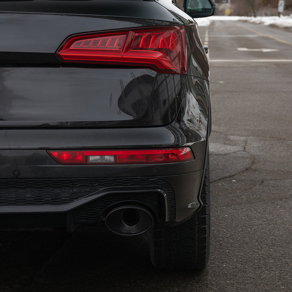 2018-2020 B9/FY Audi Q5 S-Line/SQ5 SUV - CAP Gloss Black RSQ8 Style Rear Diffuser with RS Exhaust Tips