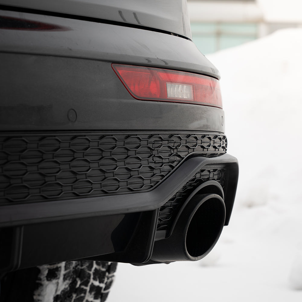 2018-2020 B9/FY Audi Q5 S-Line/SQ5 SUV - CAP Gloss Black RSQ8 Style Rear Diffuser with RS Exhaust Tips