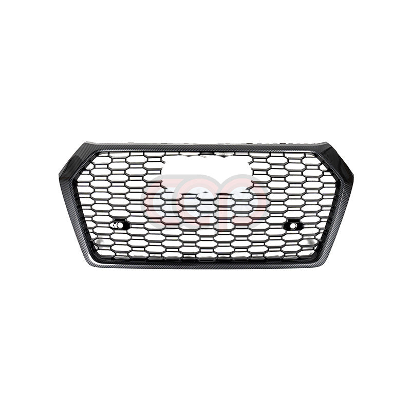 2018-2020 FY B9 Audi RSQ5 Honeycomb Grille | B9 Audi Q5, SQ5 Carbon Frame Gloss Black Mesh
