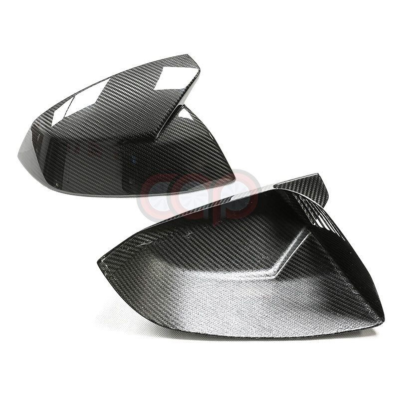 2018-2024 B9 & B9.5 AUDI Q5/SQ5/Q7/SQ7 | CAP Dry Carbon Fiber Stick On Mirror Covers (Pair) - V2