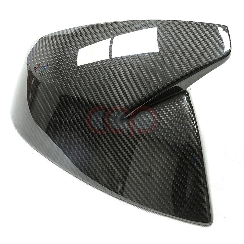 2018-2024 B9 & B9.5 AUDI Q5/SQ5/Q7/SQ7 | CAP Dry Carbon Fiber Stick On Mirror Covers (Pair) - V2