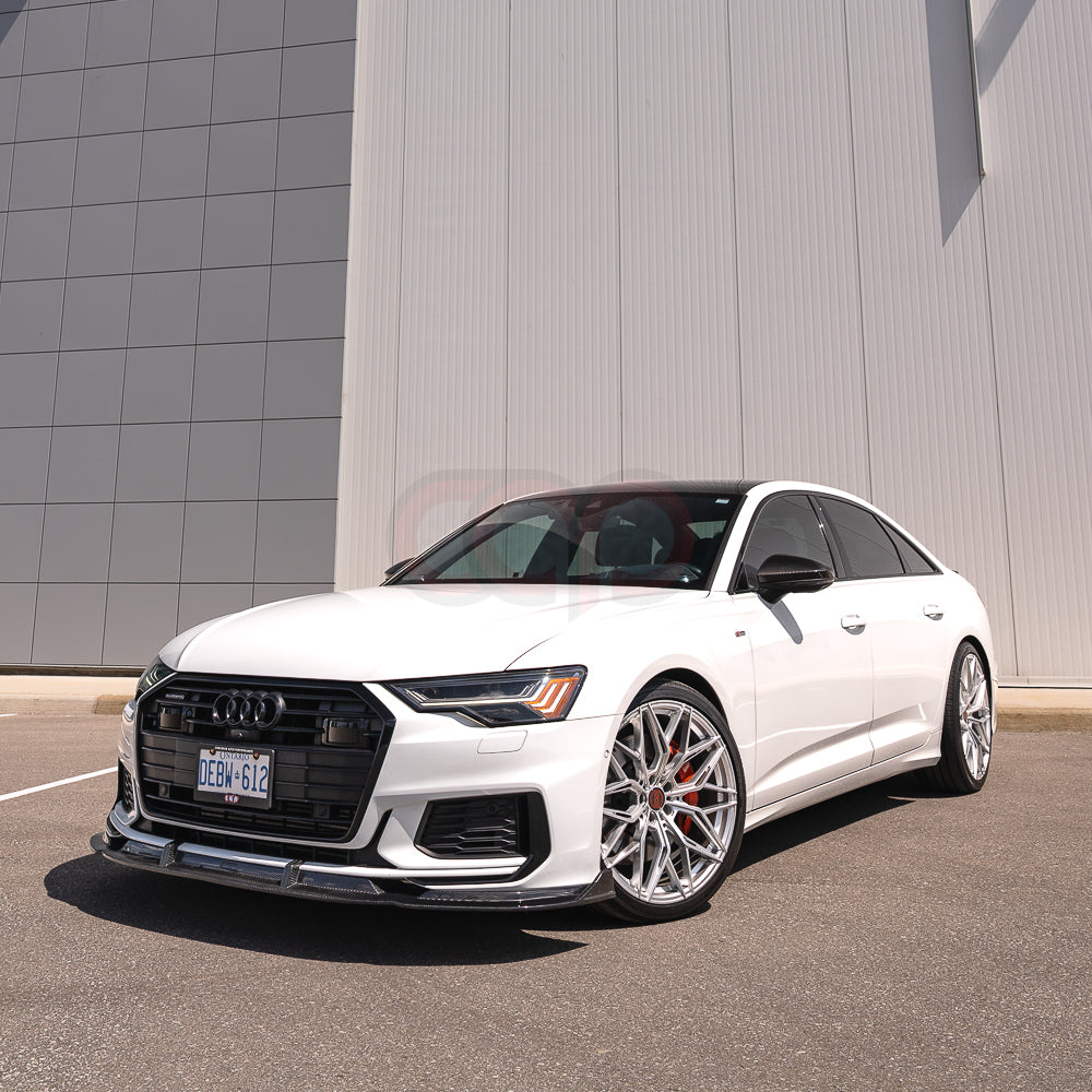2019-2024 C8 Audi A6 S-Line/S6 - CAP Dry Carbon Fiber Front Lip