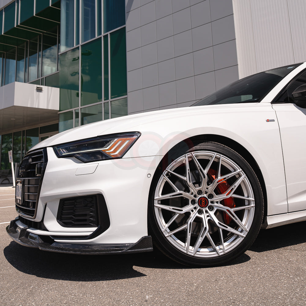 2019-2024 C8 Audi A6 S-Line/S6 - CAP Dry Carbon Fiber Front Lip