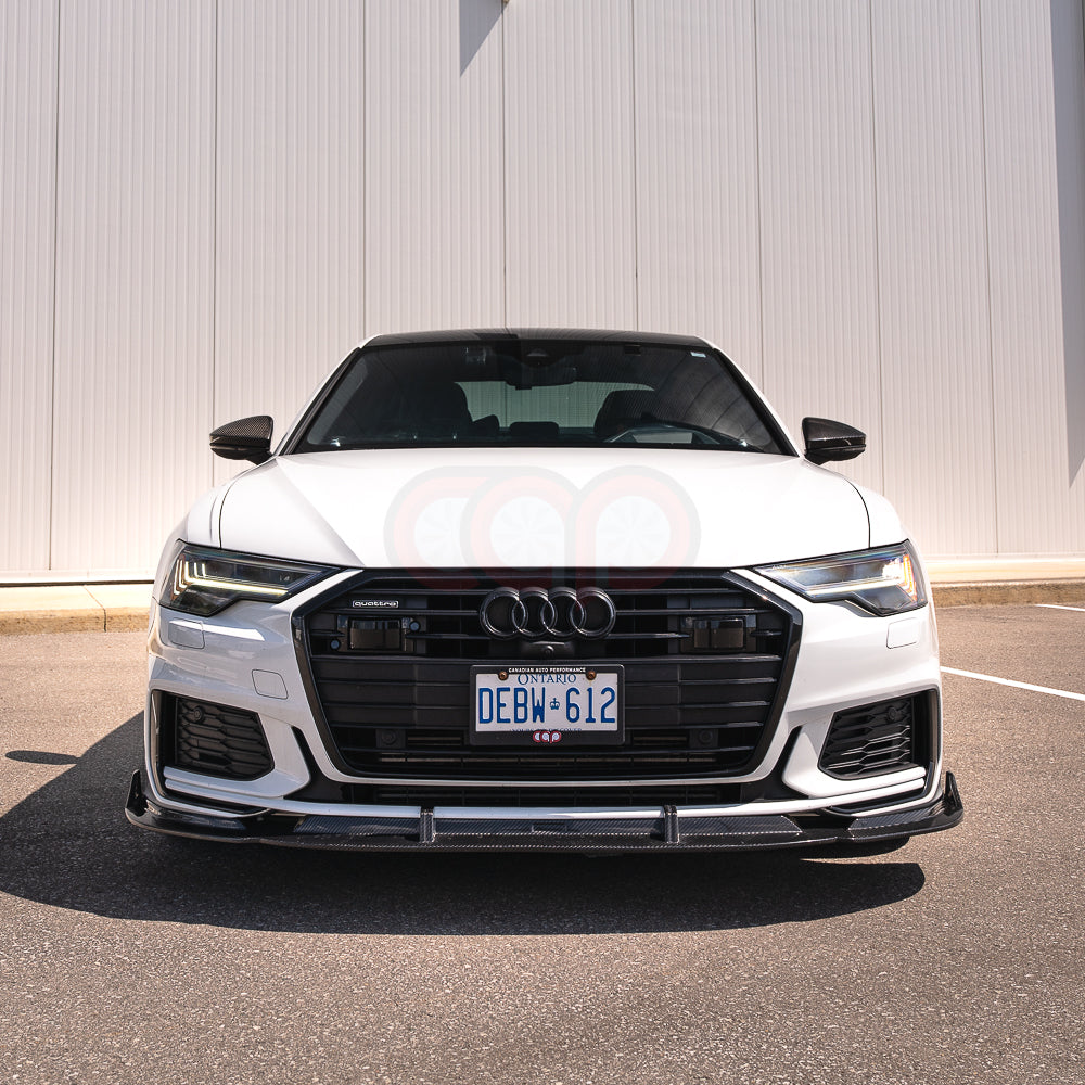 2019-2024 C8 Audi A6 S-Line/S6 - CAP Dry Carbon Fiber Front Lip