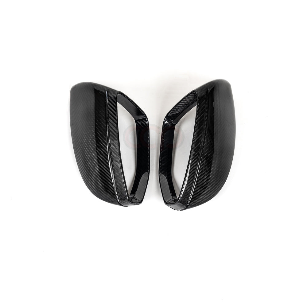2019-2024 C8 Audi A6/S6/RS6, A7/S7/RS7, A8/S8 | CAP Dry Carbon Fiber Mirror Covers (Pair)