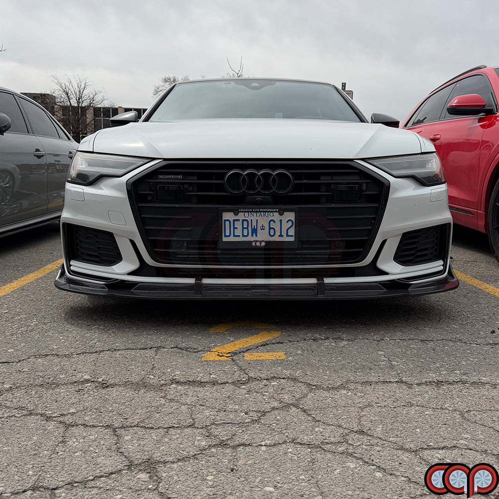 2019-2024 C8 Audi A6 S-Line/S6 - CAP Dry Carbon Fiber Front Lip