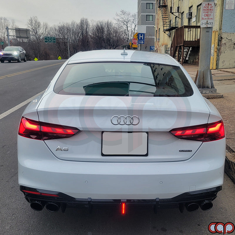 2020-2024 B9.5 Audi A5/S5 - CAP Gloss Black S5 Style Rear Diffuser with Exhaust Tips