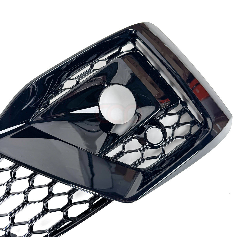Honeycomb Fog Light Grille Cover For Audi S5 B8 Coupe 2008-2012 - RS5 Style - Pair