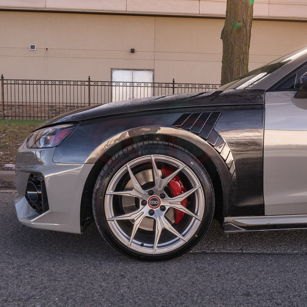 2020-2025 B9.5 AUDI A4/S4 CAP Dry Carbon Fiber Fenders (Pair)