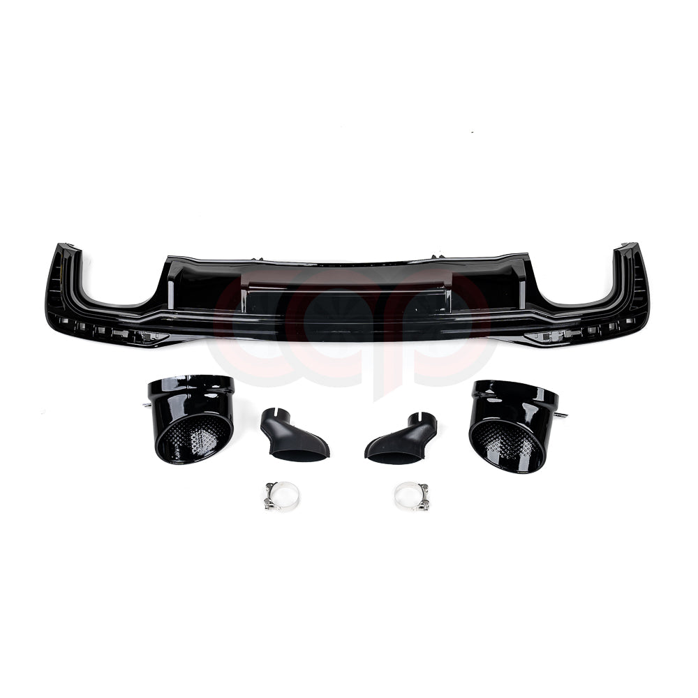 2020-2025 B9.5 Audi A4 Allroad - CAP Gloss Black RS Style Rear Diffuser