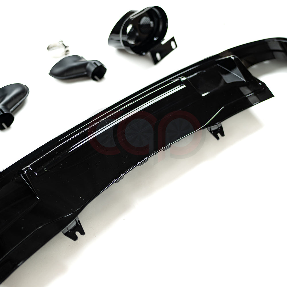 2020-2025 B9.5 Audi A4 Allroad - CAP Gloss Black RS Style Rear Diffuser