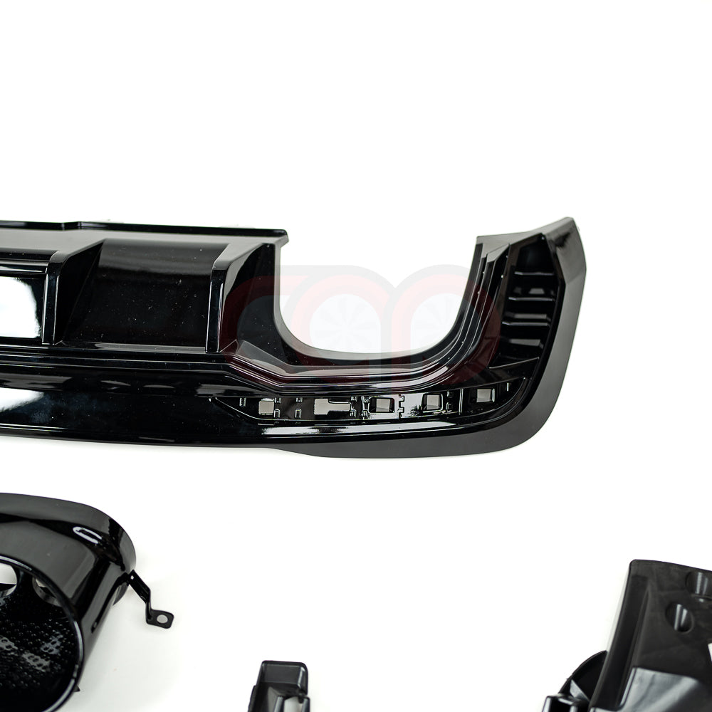 2020-2025 B9.5 Audi S4 - CAP Gloss Black RS Style Rear Diffuser with Exhaust Tips