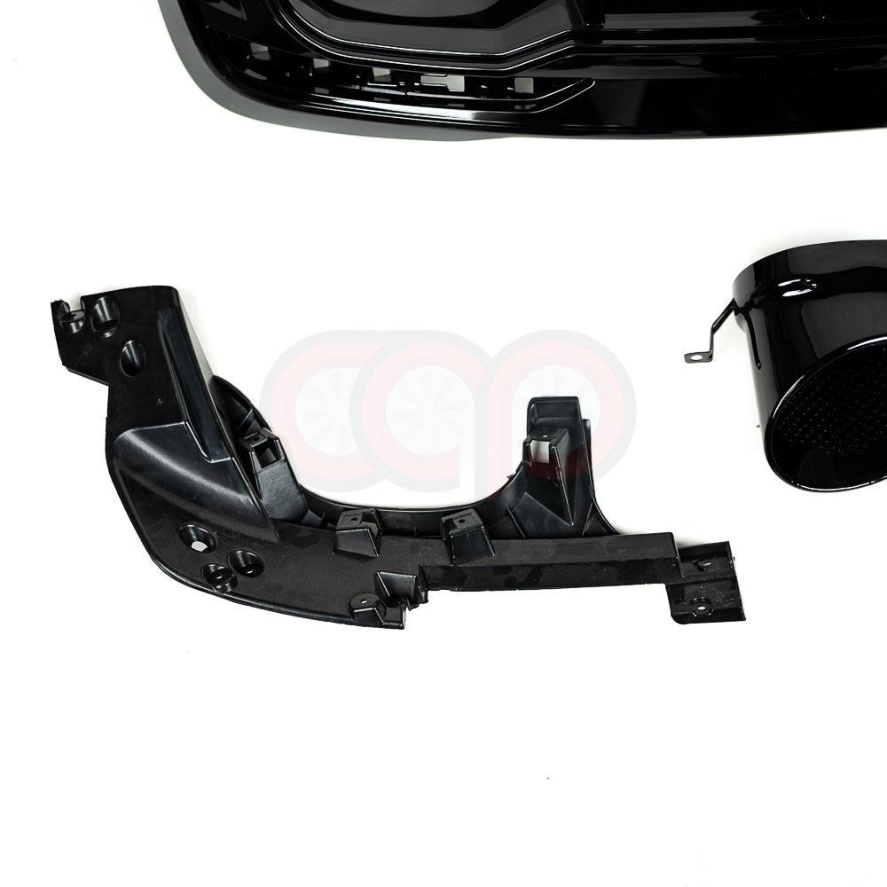 2020-2025 B9.5 Audi S4 - CAP Gloss Black RS Style Rear Diffuser with Exhaust Tips