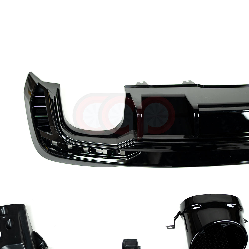 2020-2025 B9.5 Audi S4 - CAP Gloss Black RS Style Rear Diffuser with Exhaust Tips