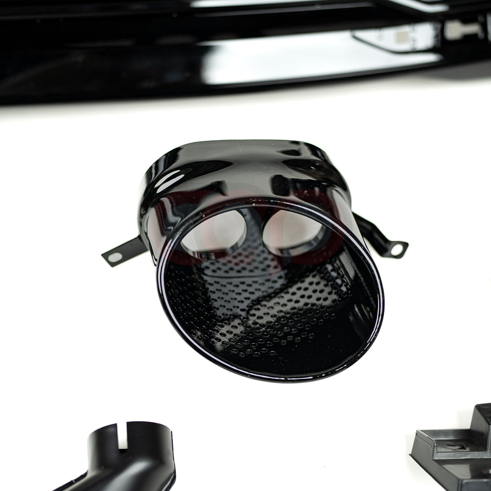 2020-2025 B9.5 Audi S4 - CAP Gloss Black RS Style Rear Diffuser with Exhaust Tips