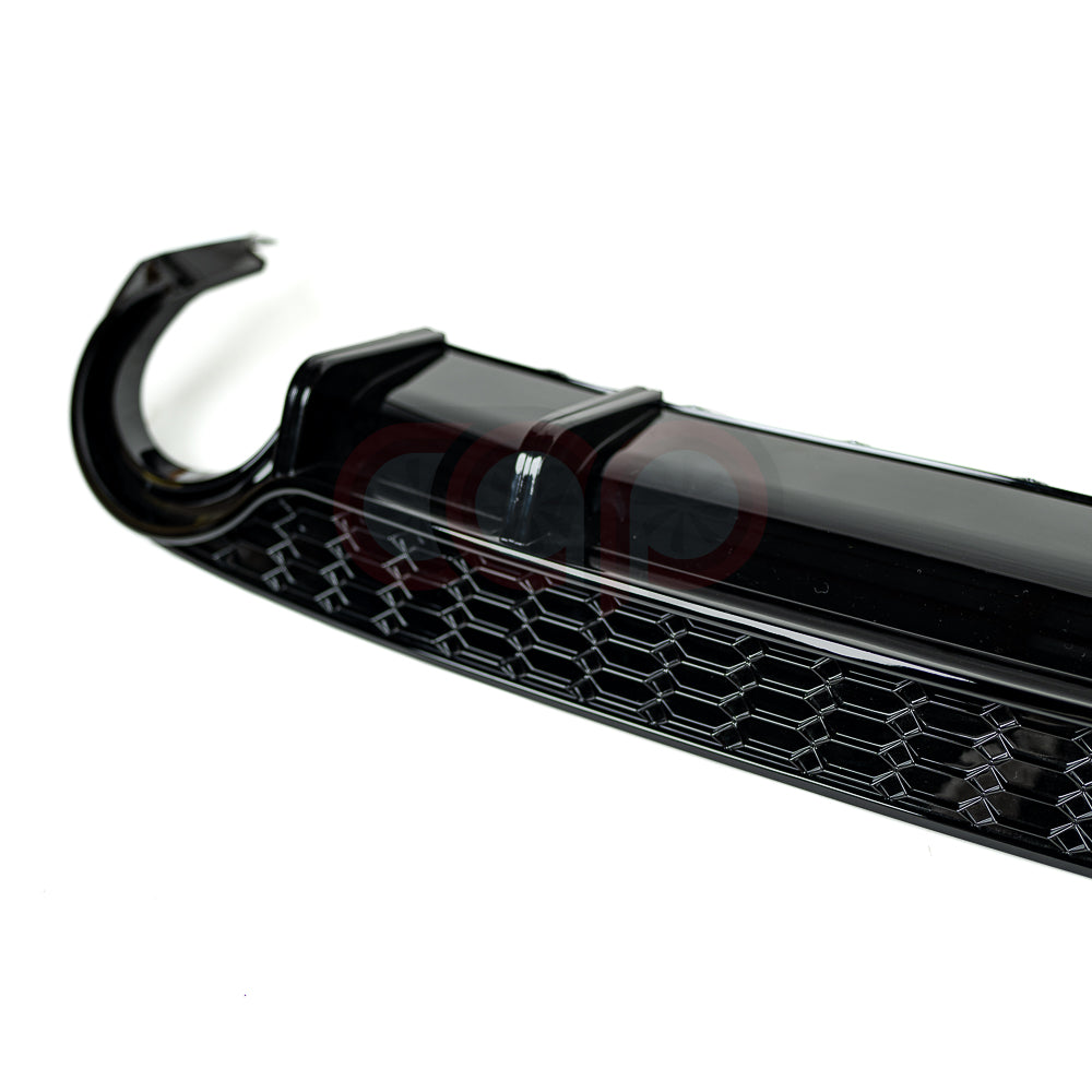 2021-2024 8Y Audi A3 S-Line/S3 - CAP Gloss Black RS3 Style Rear Diffuser with RS Exhaust Tips