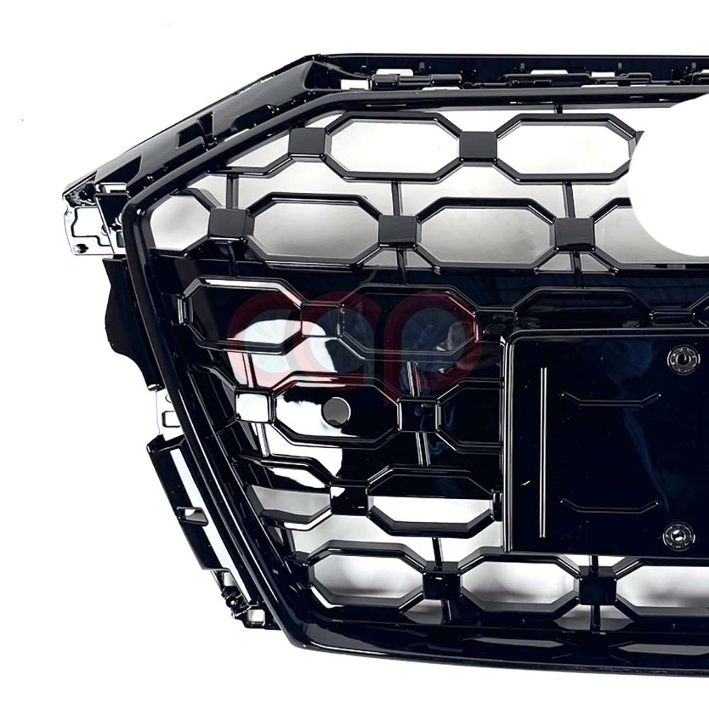 2021-2024 Audi RS3 Honeycomb Grille | 8Y Audi A3/S3 Black Frame/Black Mesh / Yes Front Camera Yes Front Camera
