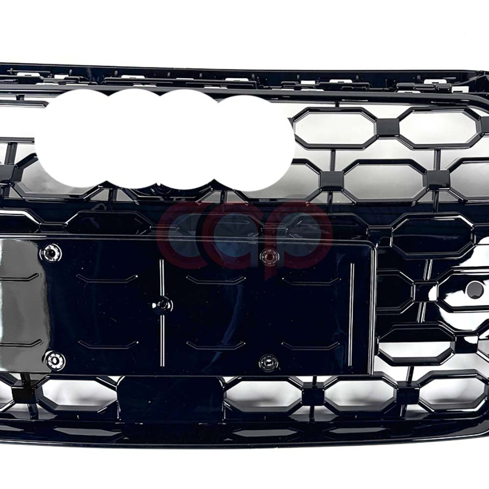 2021-2024 Audi RS3 Honeycomb Grille | 8Y Audi A3/S3 Black Frame/Black Mesh / Yes Front Camera Yes Front Camera