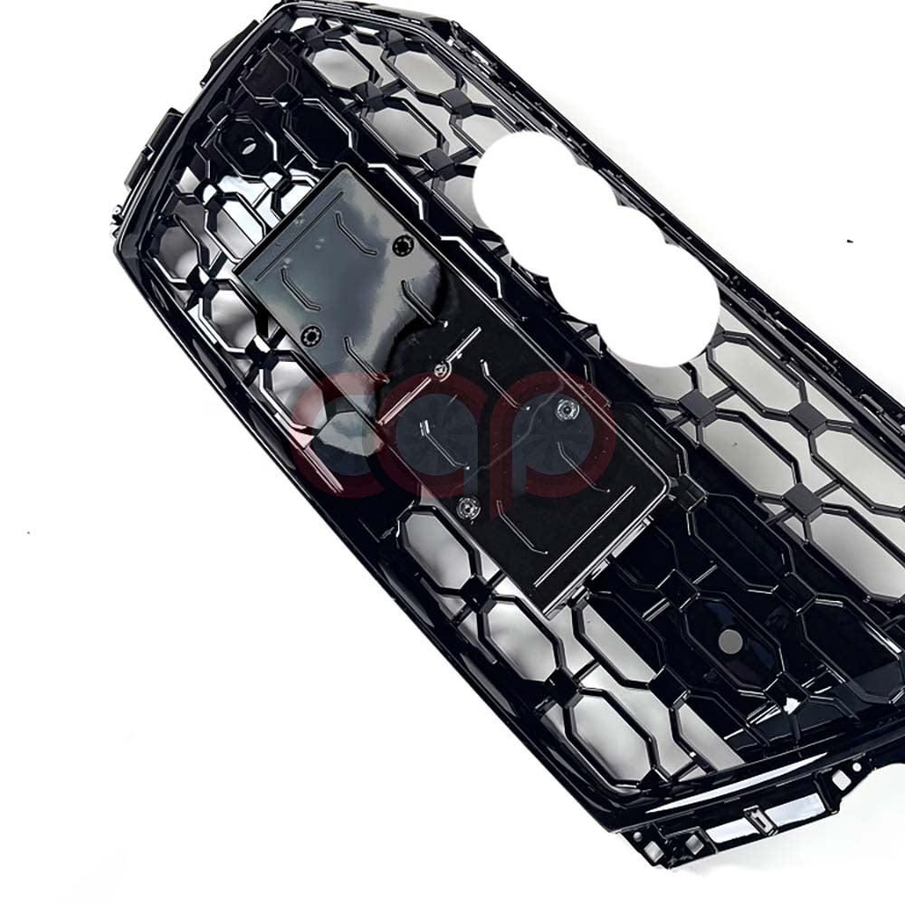 2021-2024 Audi RS3 Honeycomb Grille | 8Y Audi A3/S3 Black Frame/Black Mesh / Yes Front Camera Yes Front Camera