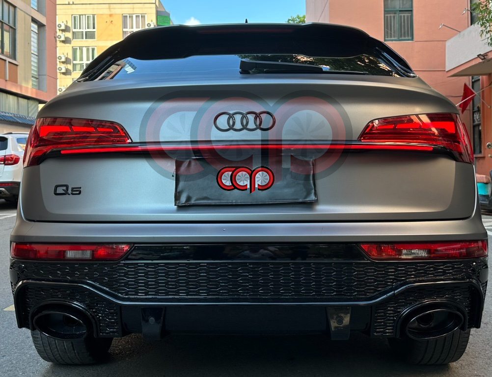 2021-2024 B9.5/FY.5 Audi Q5/SQ5 Sportback - CAP Gloss Black RSQ5 Style Rear Diffuser