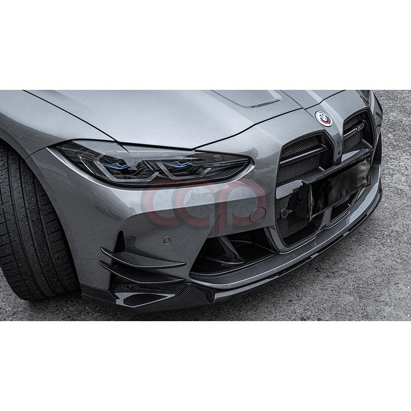 2021-2024 BMW G80 M3 & G82/G83 M4 - Pre Preg Carbon Fiber Front Canards - AC Style