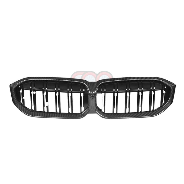 アルミン　5g11個　4.3g12個　3.4g14個　2.5g20個 2023-2025 BMW G20 3 Series LCI - Dry Carbon Fiber Dual Slats Grille
