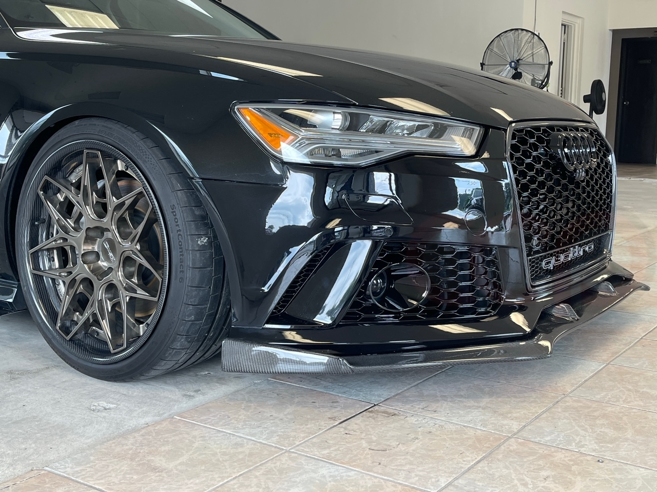 2012-2018 C7 & C7.5 A6/S6 CAP RS6 Front Bumper - CAP Carbon Fiber Front Lip - V1