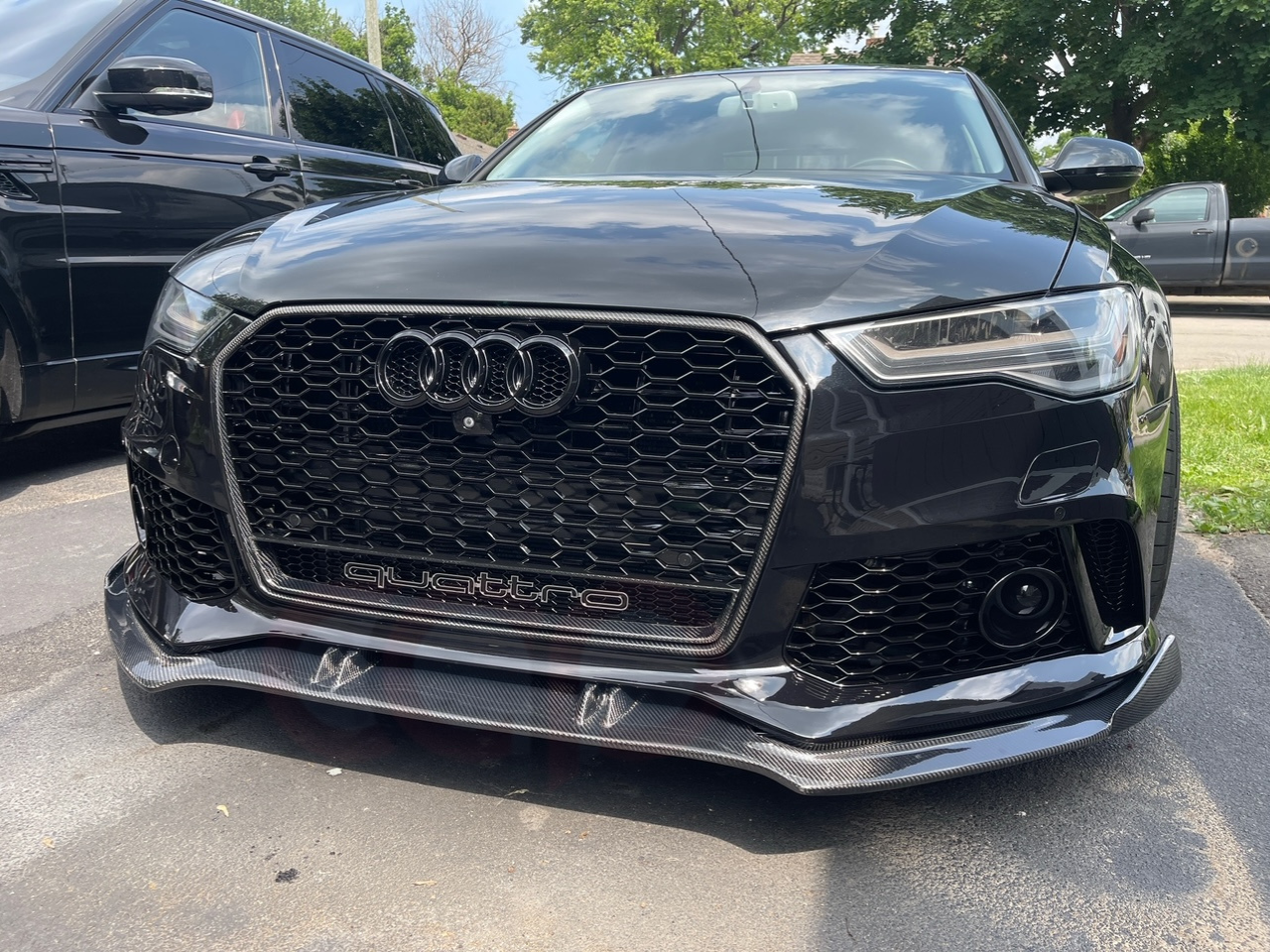 2012-2018 C7 & C7.5 A6/S6 CAP RS6 Front Bumper - CAP Carbon Fiber Front Lip - V1