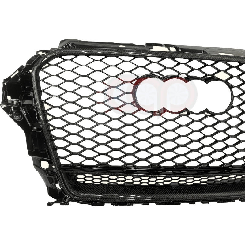 2014-2016 Audi RS3 Honeycomb Grille Quattro | 8V Audi A3/S3 | Real Carbon Fiber