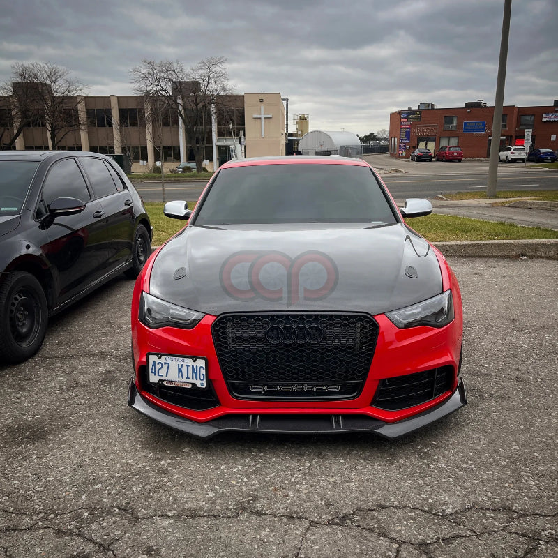 2008 2017 B8 B8.5 Audi A5 S5 CAP RS5 Front Bumper V1 CAP Carbon Fiber Front Lip