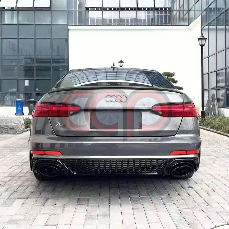 2019-2024 C8 Audi A6 S-Line/S6 - CAP Gloss Black RS6 Style Rear Diffuser